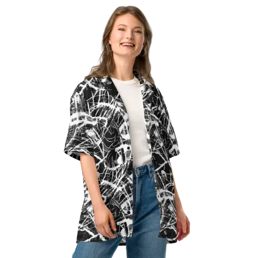 Noir Frond on a Button Shirt