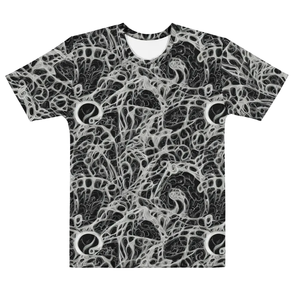 Neural Lace on Men's Cotton Crew Neck T-Shirt — Front