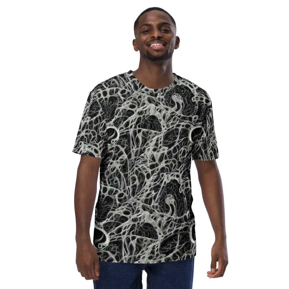 Neural Lace on Men's Crew Neck T-Shirt — Front