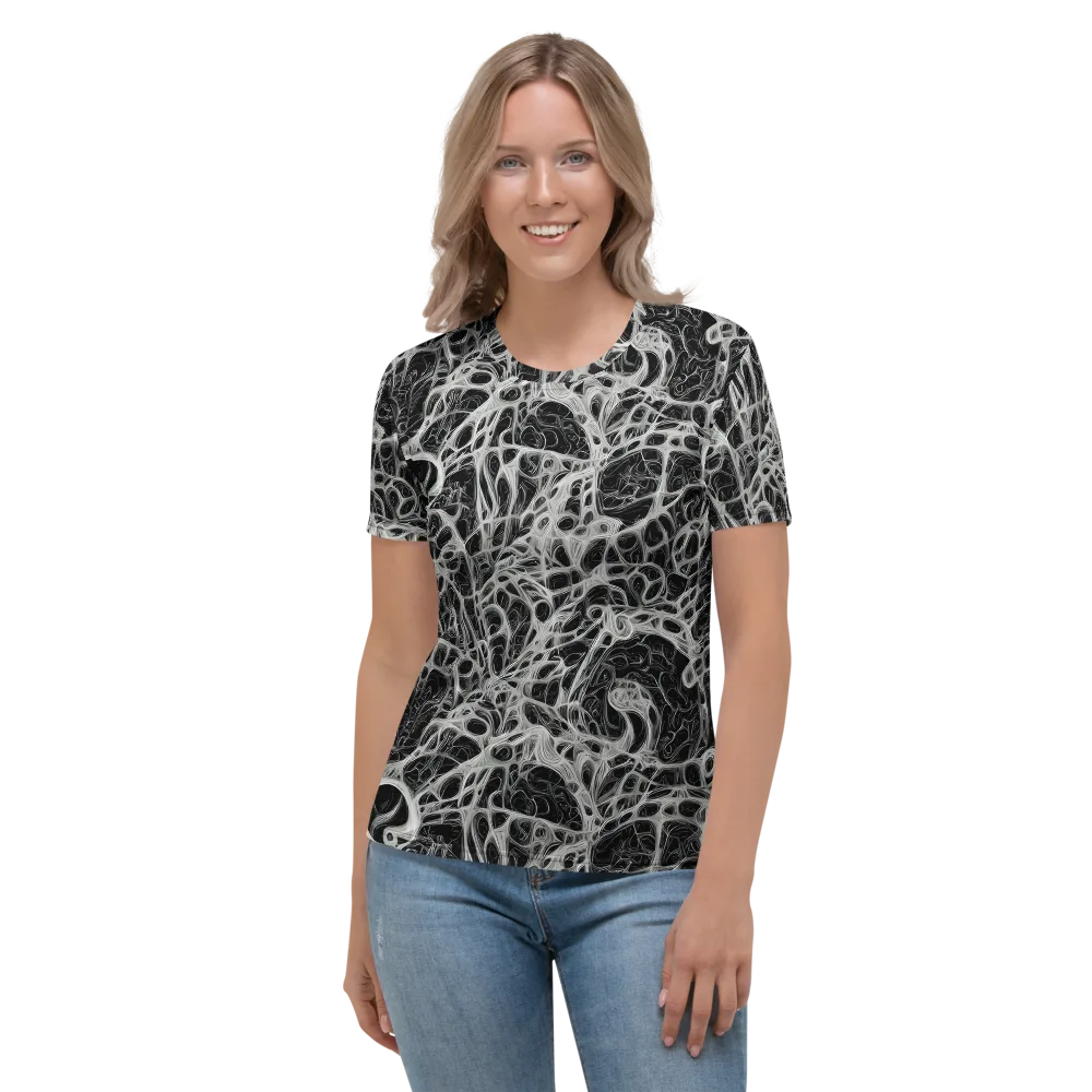 Neural Lace on Women's Crew Neck T-Shirt — Front