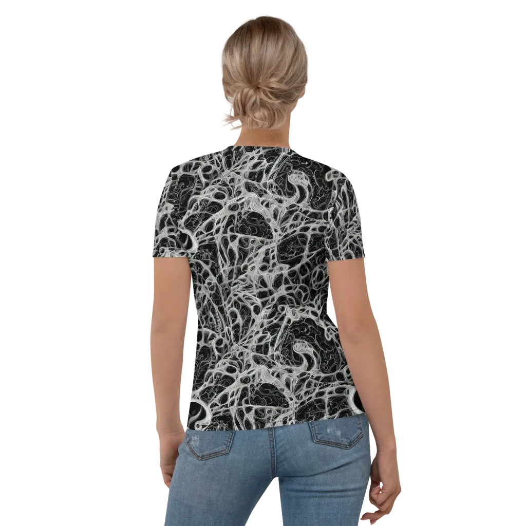 Neural Lace on Women's Crew Neck T-Shirt — Back