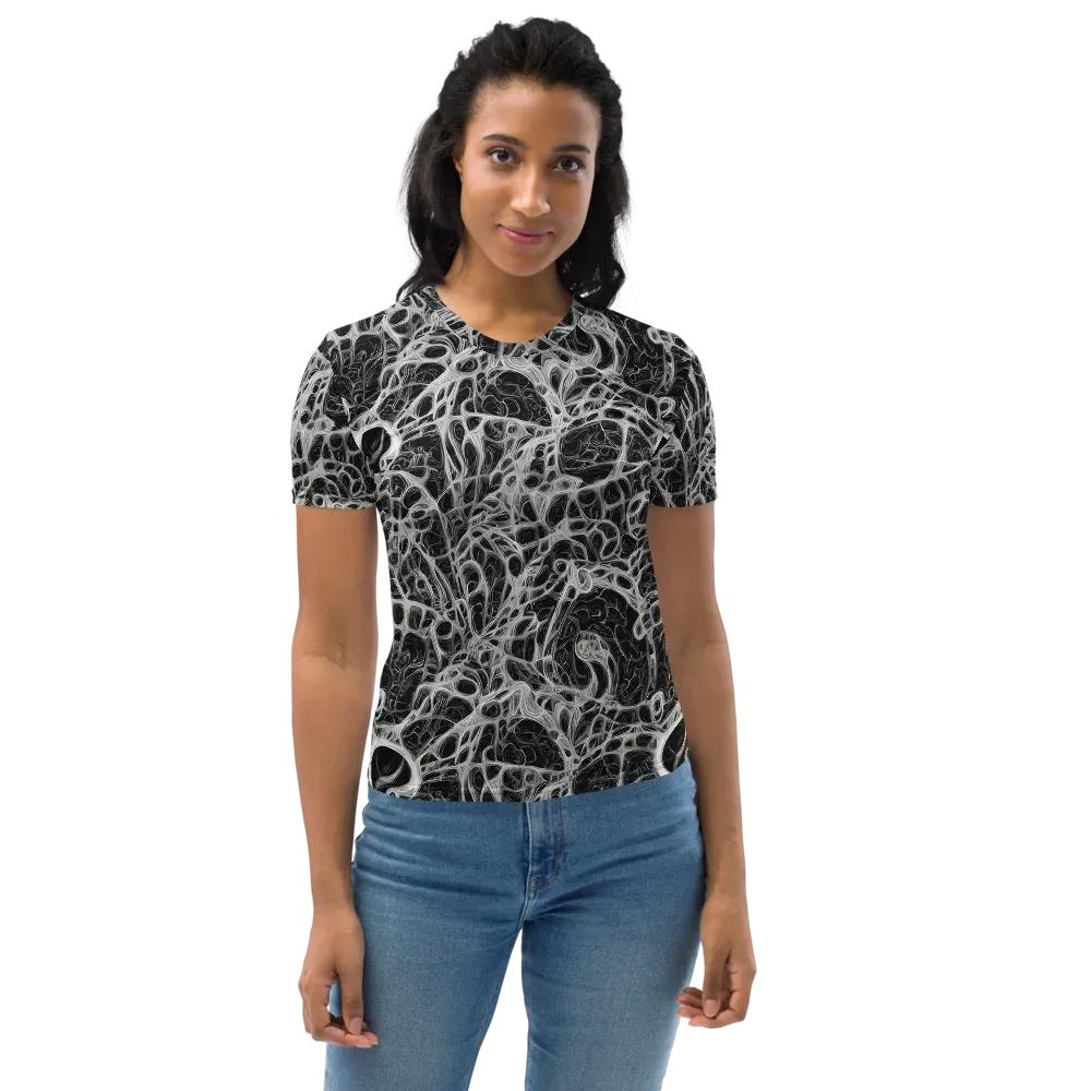 Neural Lace on Women's Crew Neck T-Shirt — Front