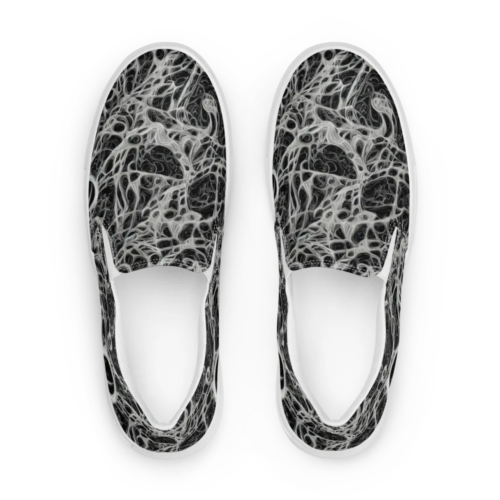 Neural Lace on Men's Slip-On Canvas Shoes — Front