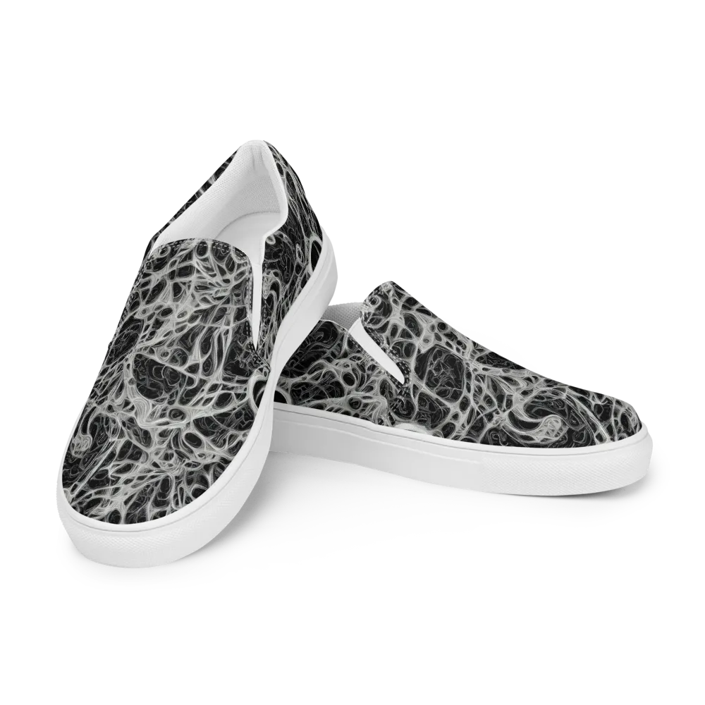 Neural Lace on Men's Slip-On Canvas Shoes — Left Front