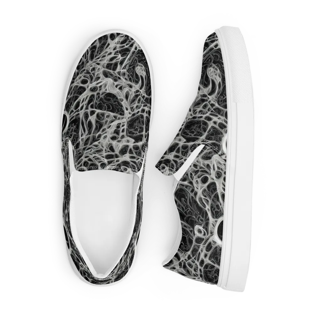 Neural Lace on Men's Slip-On Canvas Shoes — Front