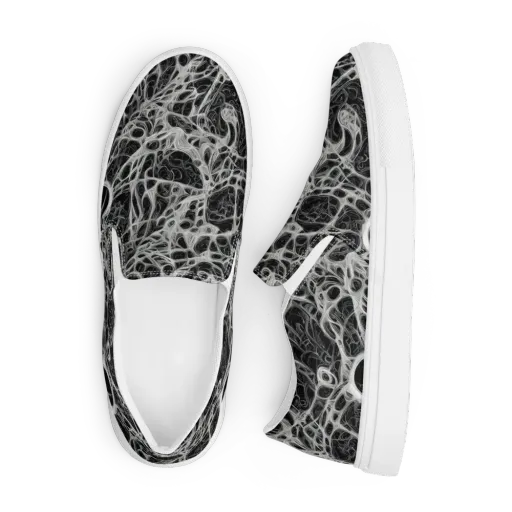 Neural Lace on a Men's Slip-On Canvas Shoes