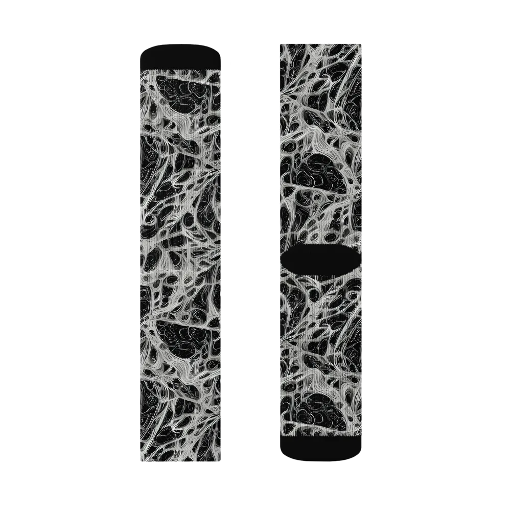 Neural Lace on Socks — Right Sock