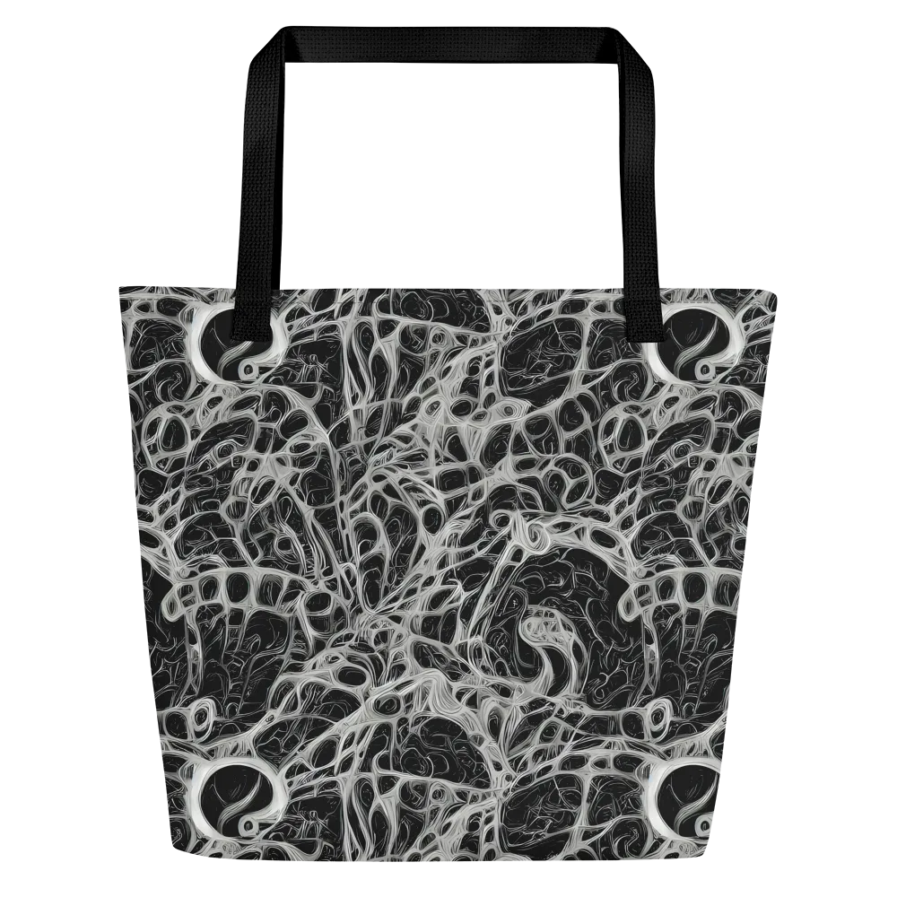 Neural Lace on Large Tote Bag W/ Pocket — Front