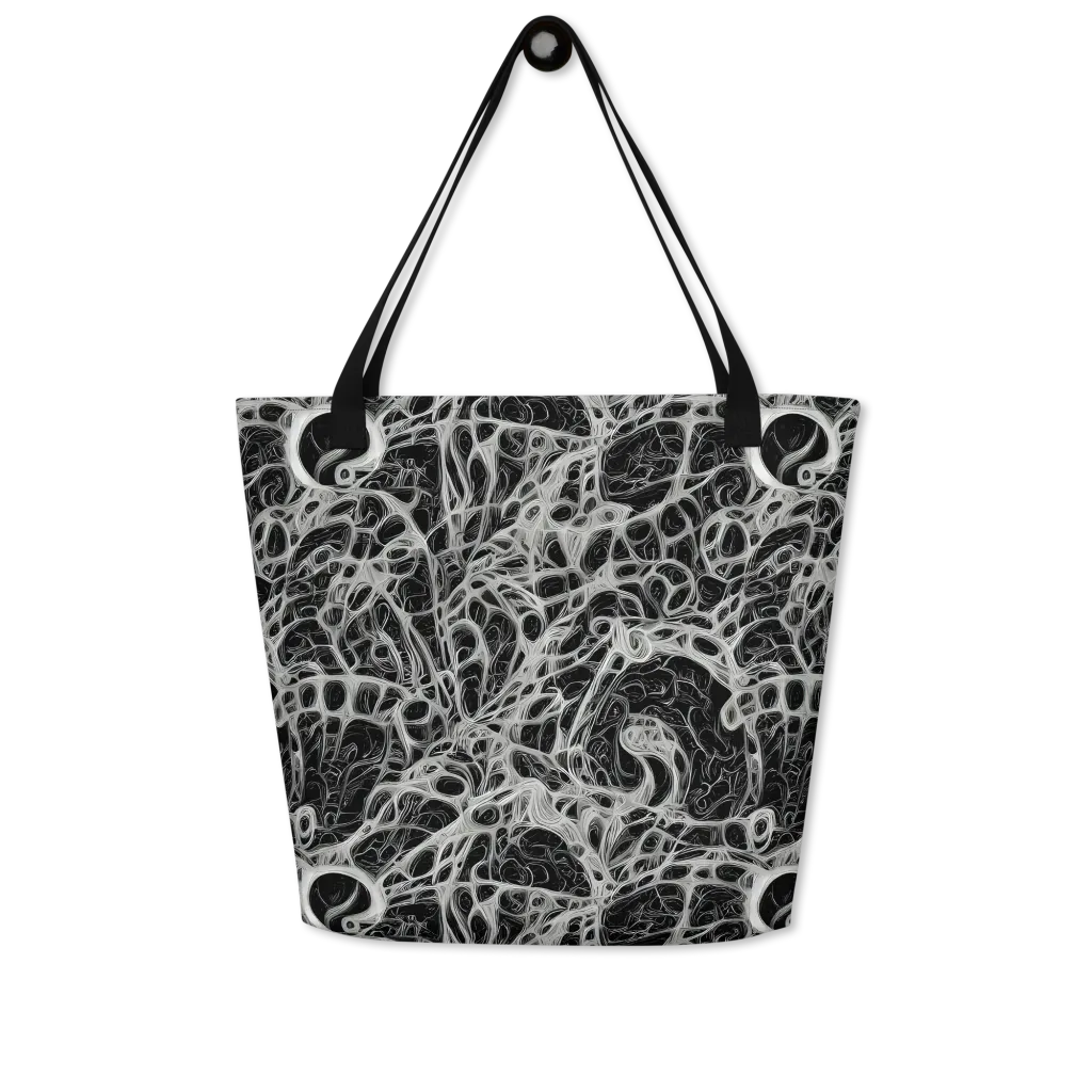Neural Lace on Large Tote Bag W/ Pocket — Front