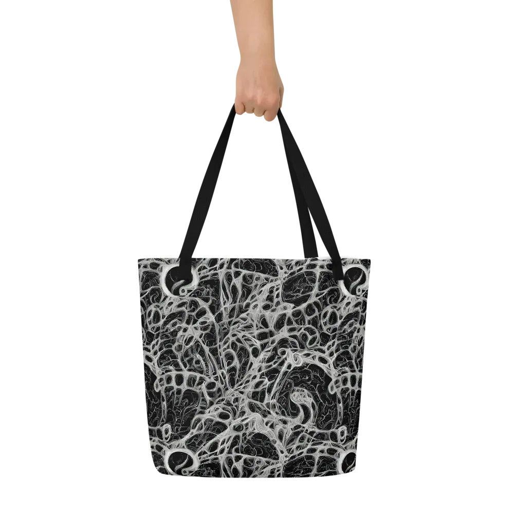 Neural Lace on Large Tote Bag W/ Pocket — Front