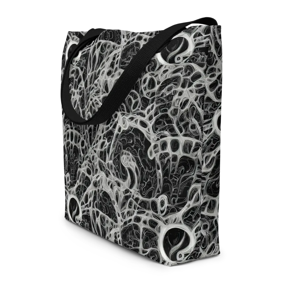 Neural Lace on Large Tote Bag W/ Pocket — Front