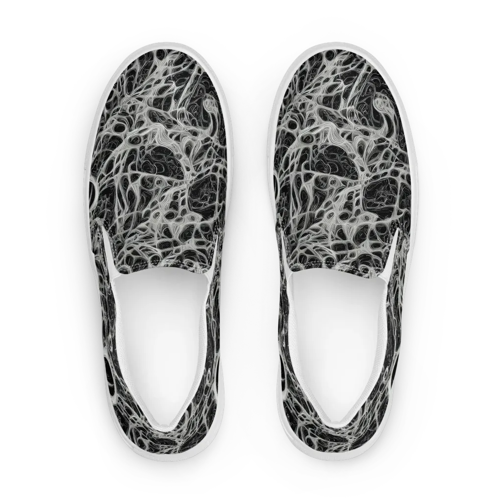 Neural Lace on Women's Slip-On Canvas Shoes — Front