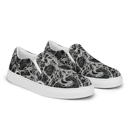 Neural Lace on a Women's Slip-On Canvas Shoes