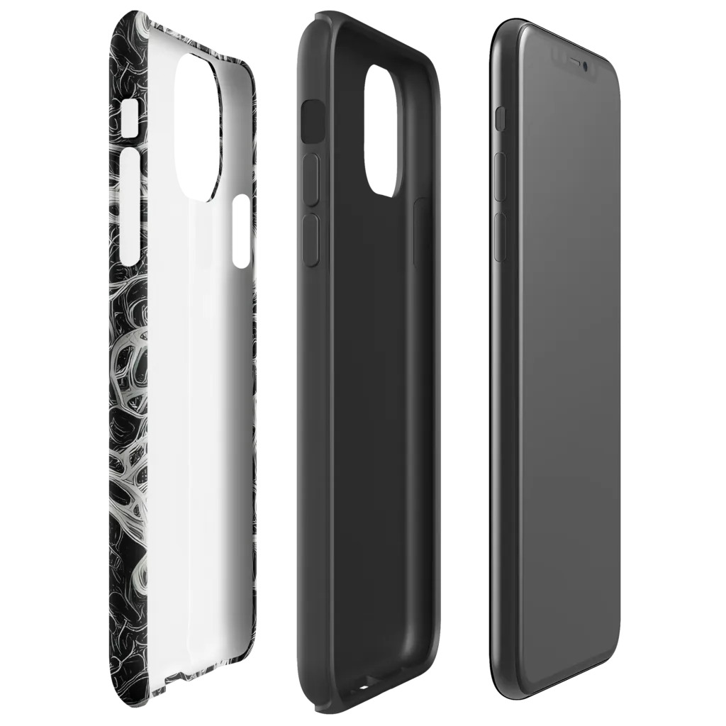 Neural Lace on Tough Case for iPhone® — Right