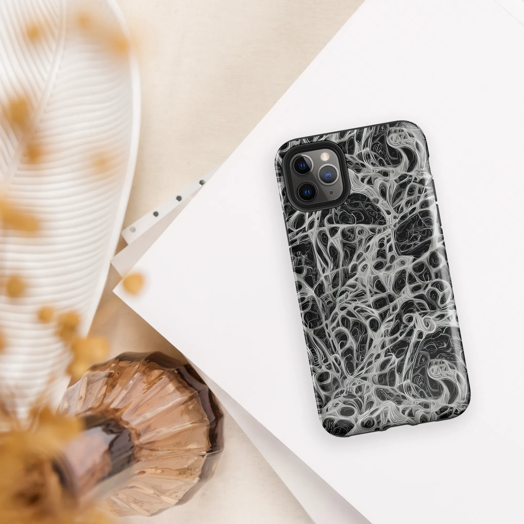 Neural Lace on Tough Case for iPhone® — Front