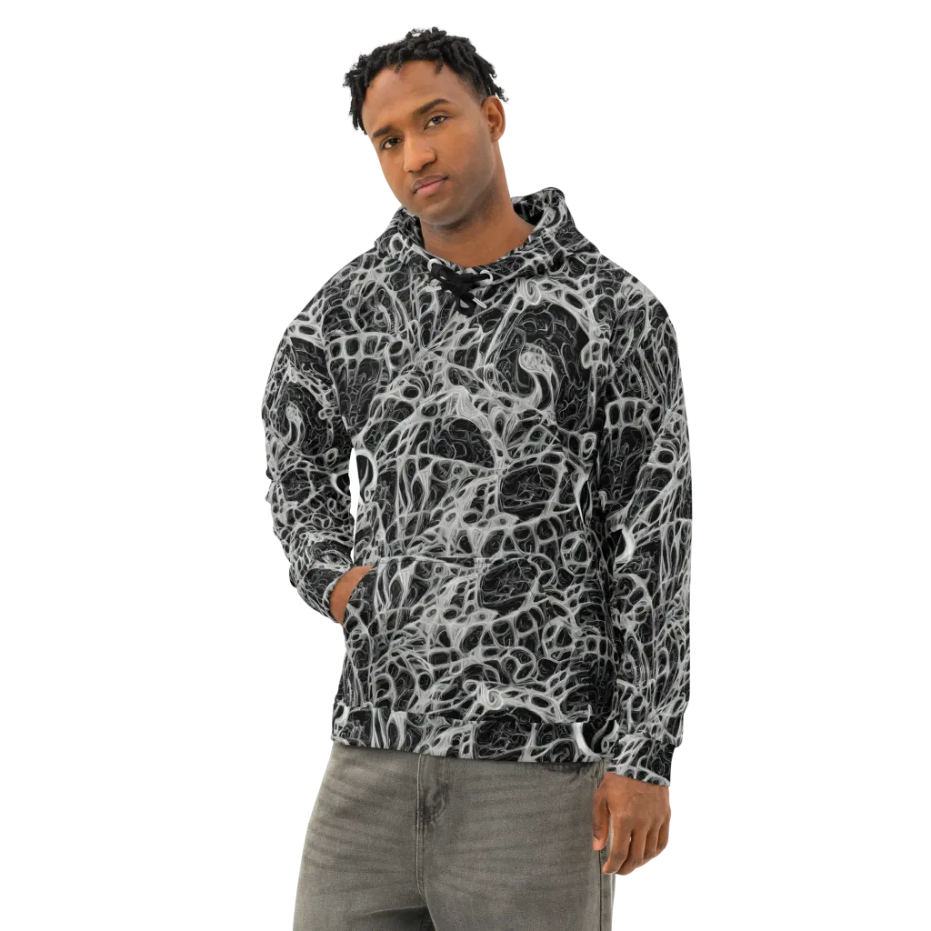 Neural Lace on Cotton Hoodie — Left Front