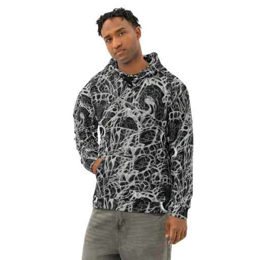 Neural Lace on a Cotton Hoodie