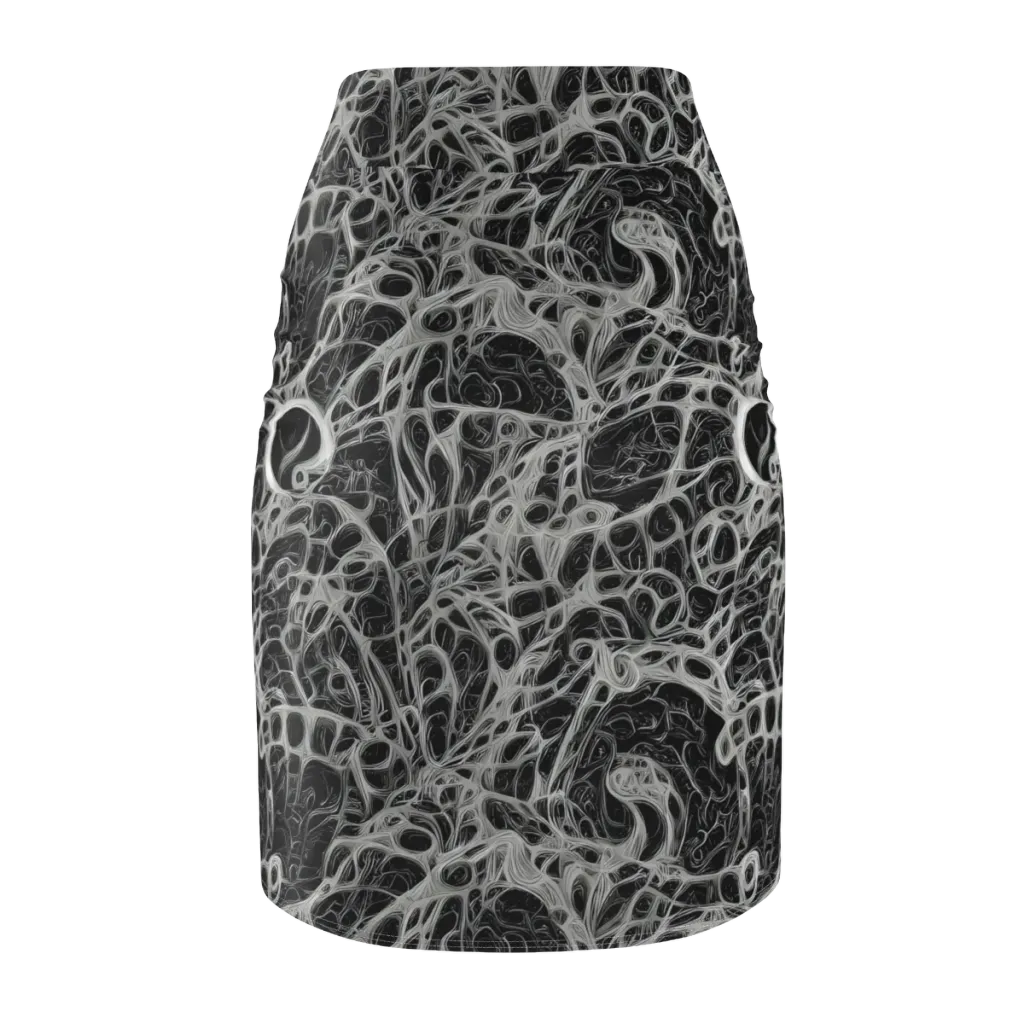 Neural Lace on Pencil Skirt — Back