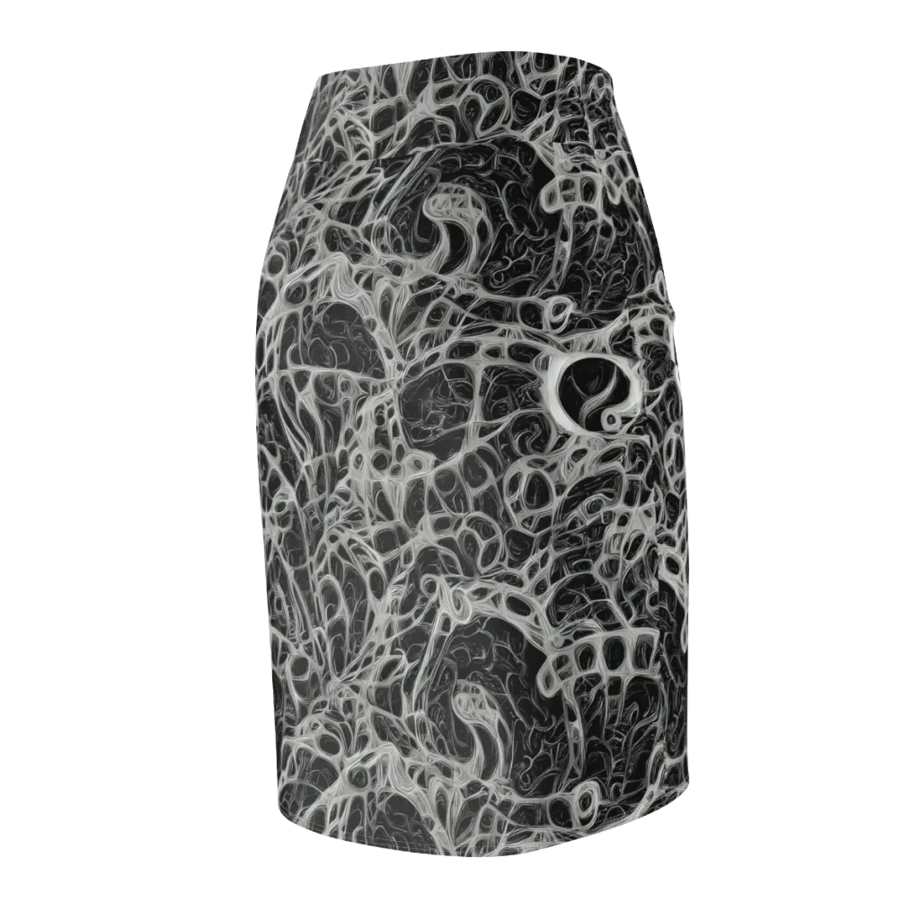 Neural Lace on Pencil Skirt — Back Side