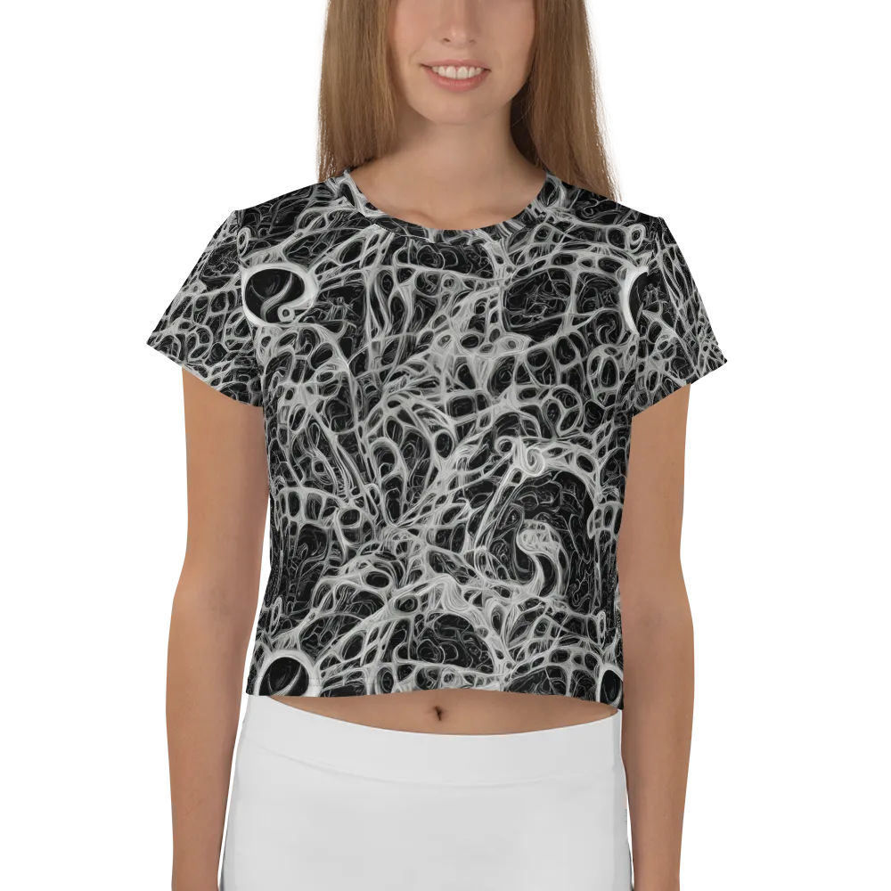Neural Lace on Crop Tee — Front