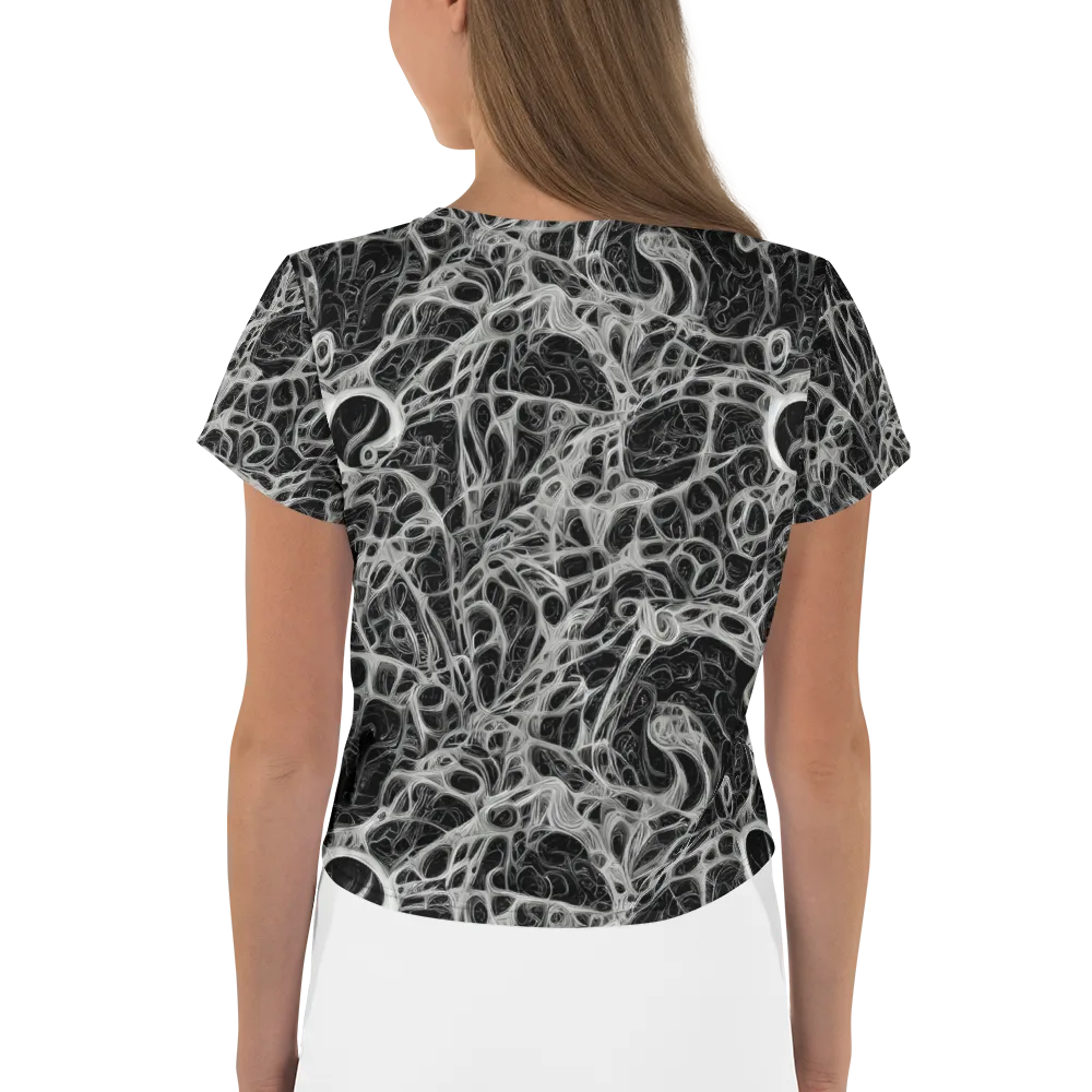 Neural Lace on Crop Tee — Back