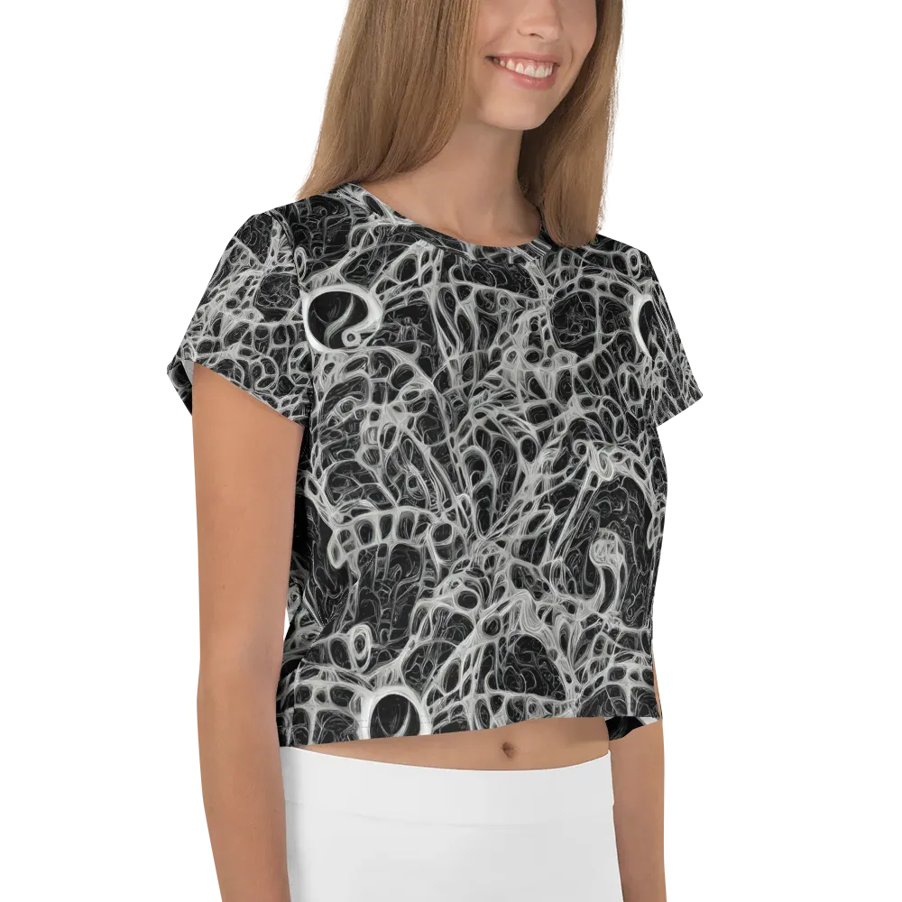 Neural Lace on Crop Tee — Right