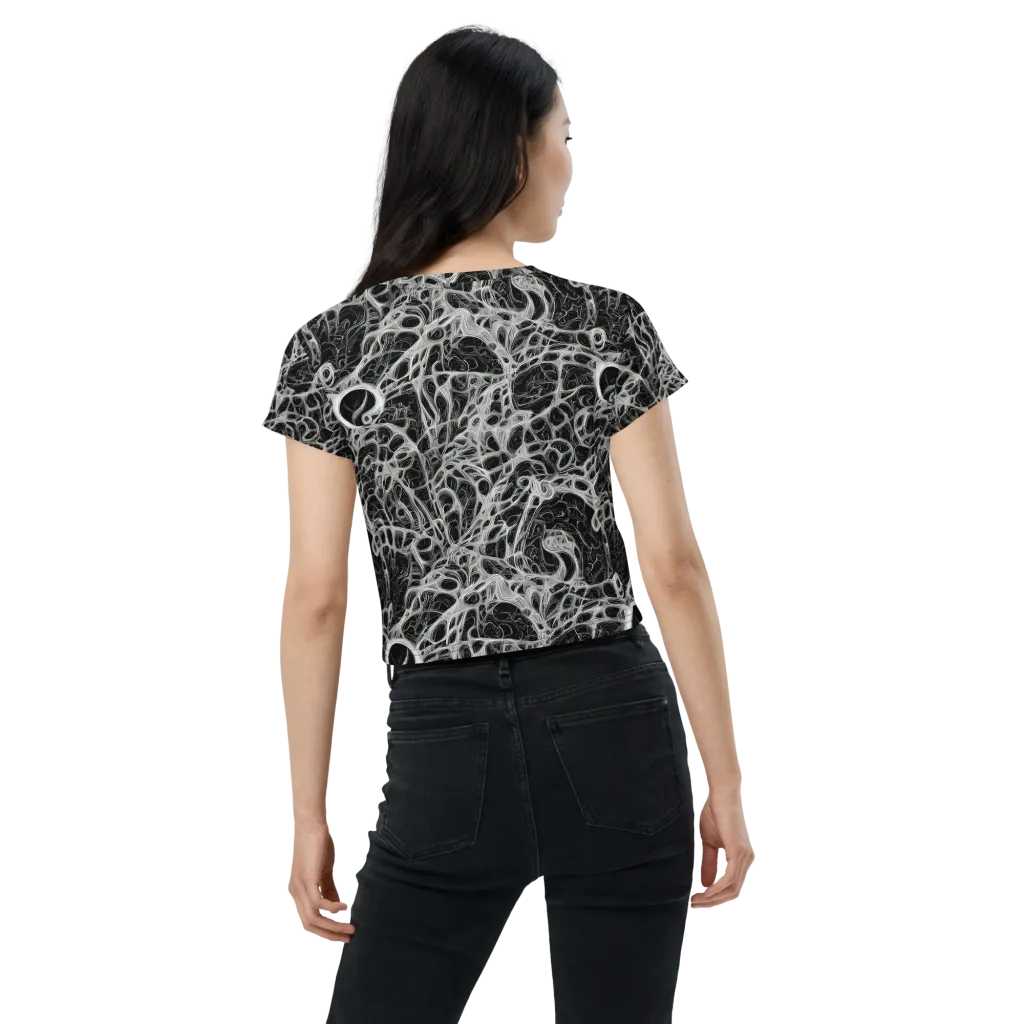 Neural Lace on Crop Tee — Back
