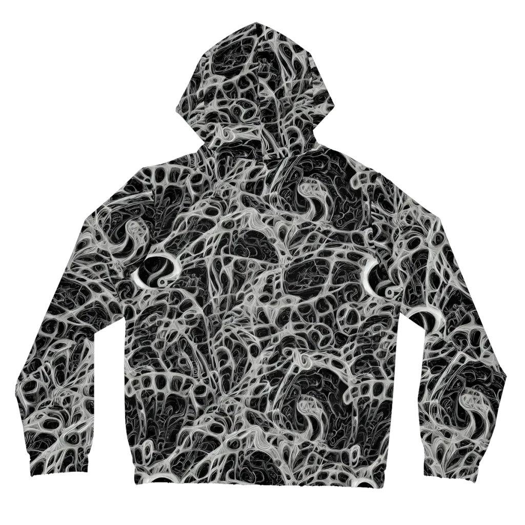 Neural Lace on Women's Full-Zip Hoodie — Back