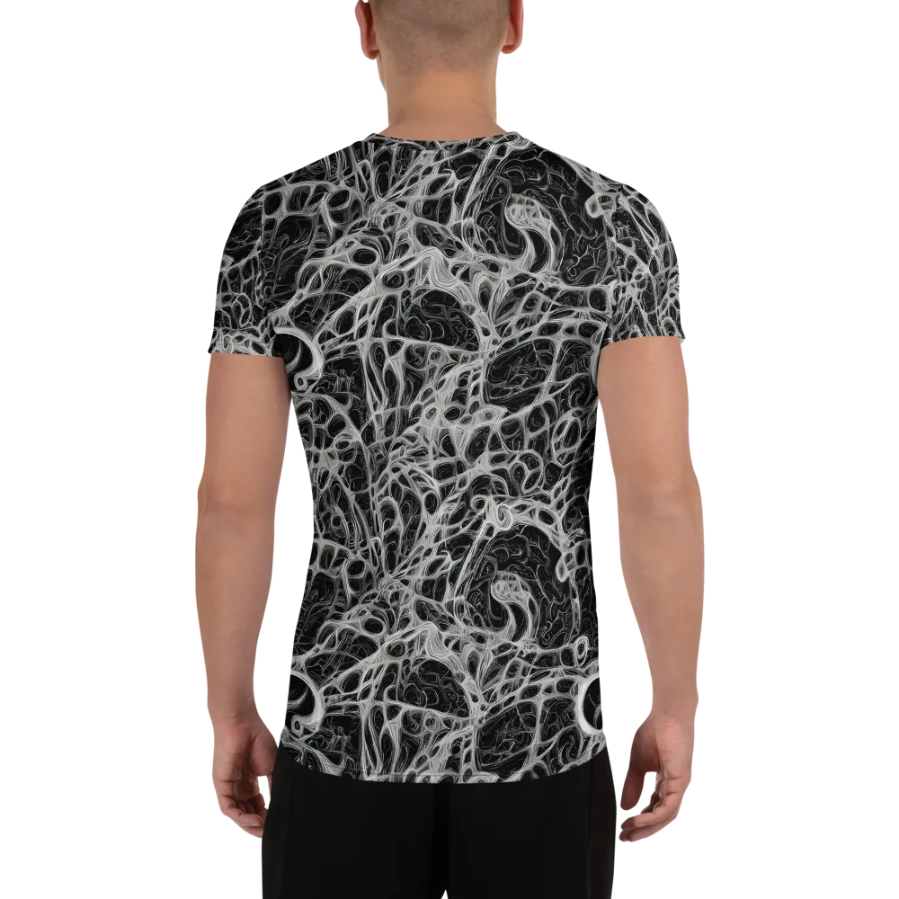 Neural Lace on Men's Athletic T-Shirt — Back