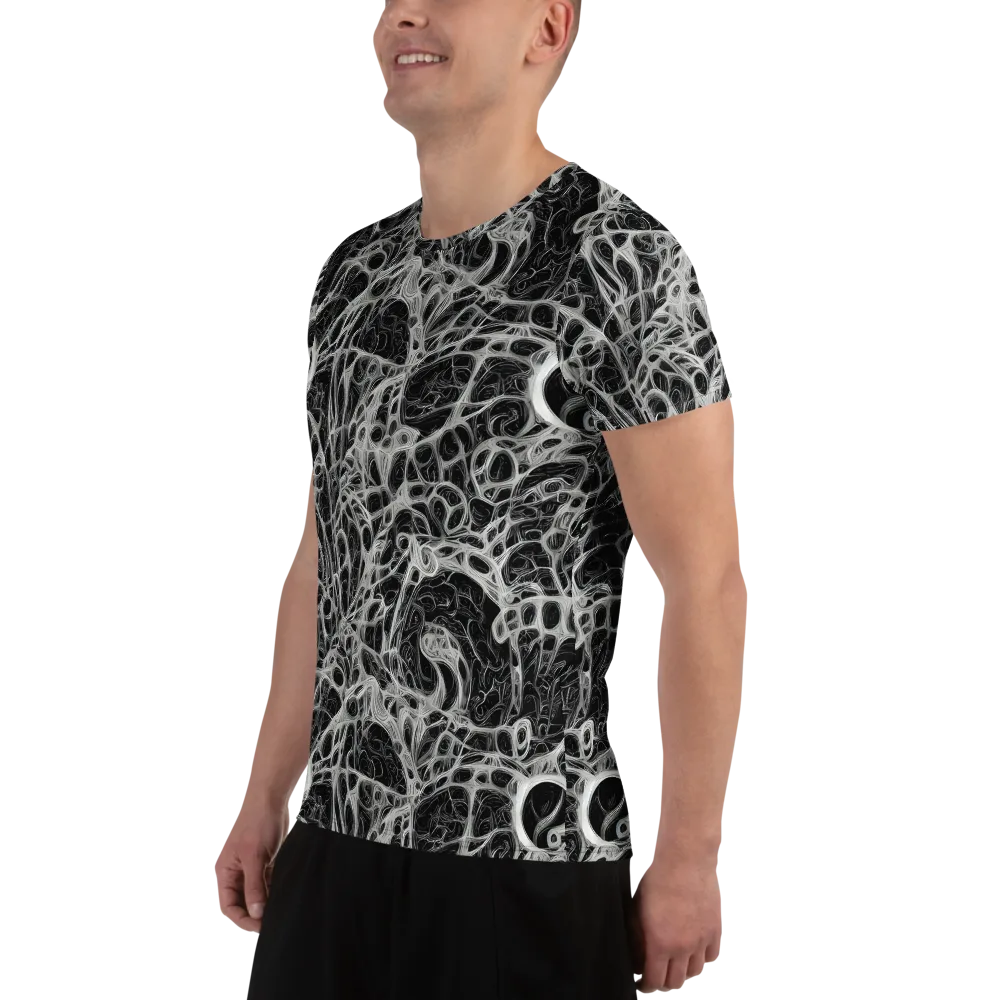 Neural Lace on Men's Athletic T-Shirt — Left