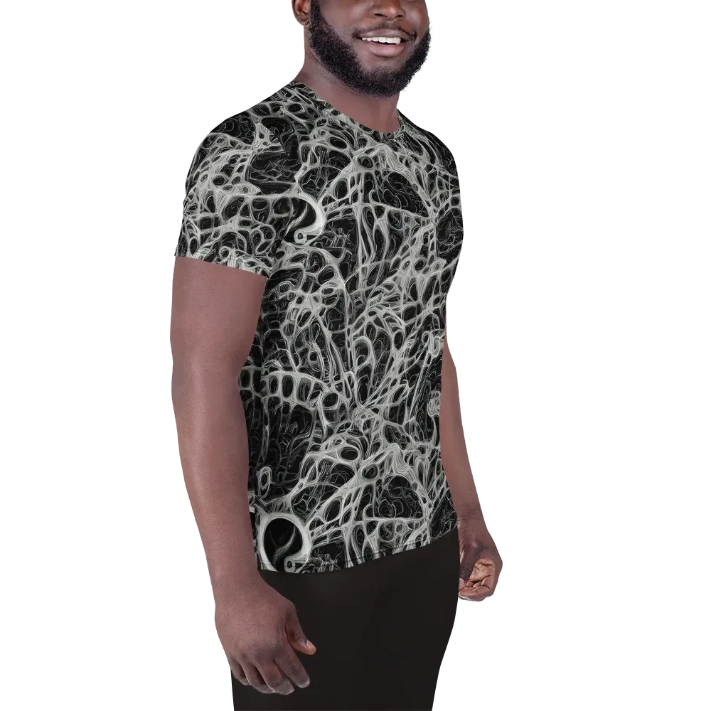 Neural Lace on Men's Athletic T-Shirt — Right