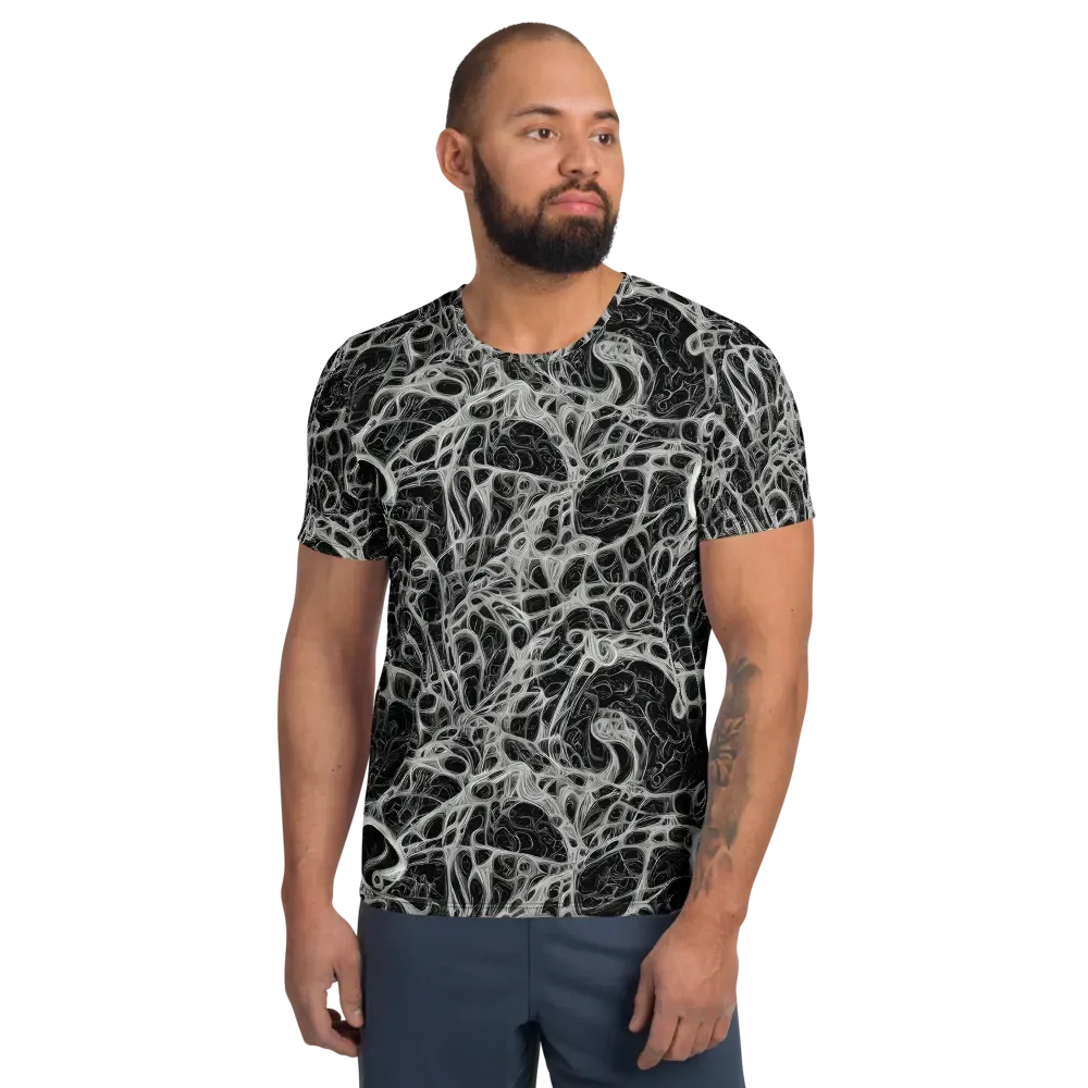 Neural Lace on Men's Athletic T-Shirt — Front