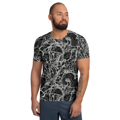 Neural Lace on a Men's Athletic T-Shirt