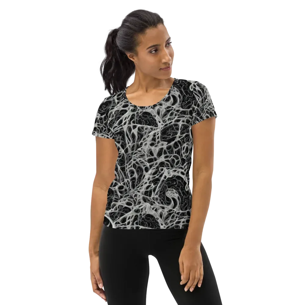 Neural Lace on Women's Athletic T-Shirt — Front