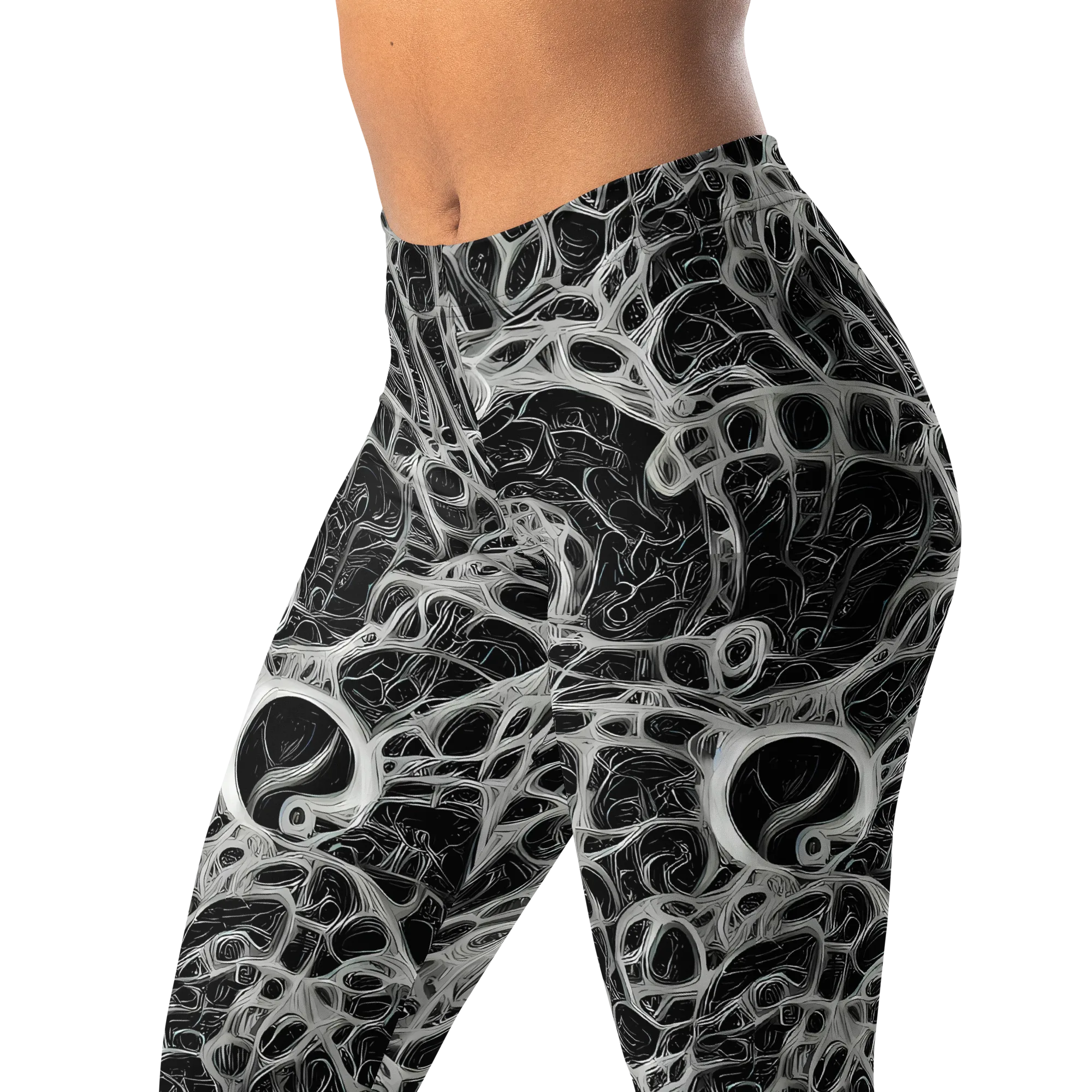 Neural Lace on Leggings — Left Front