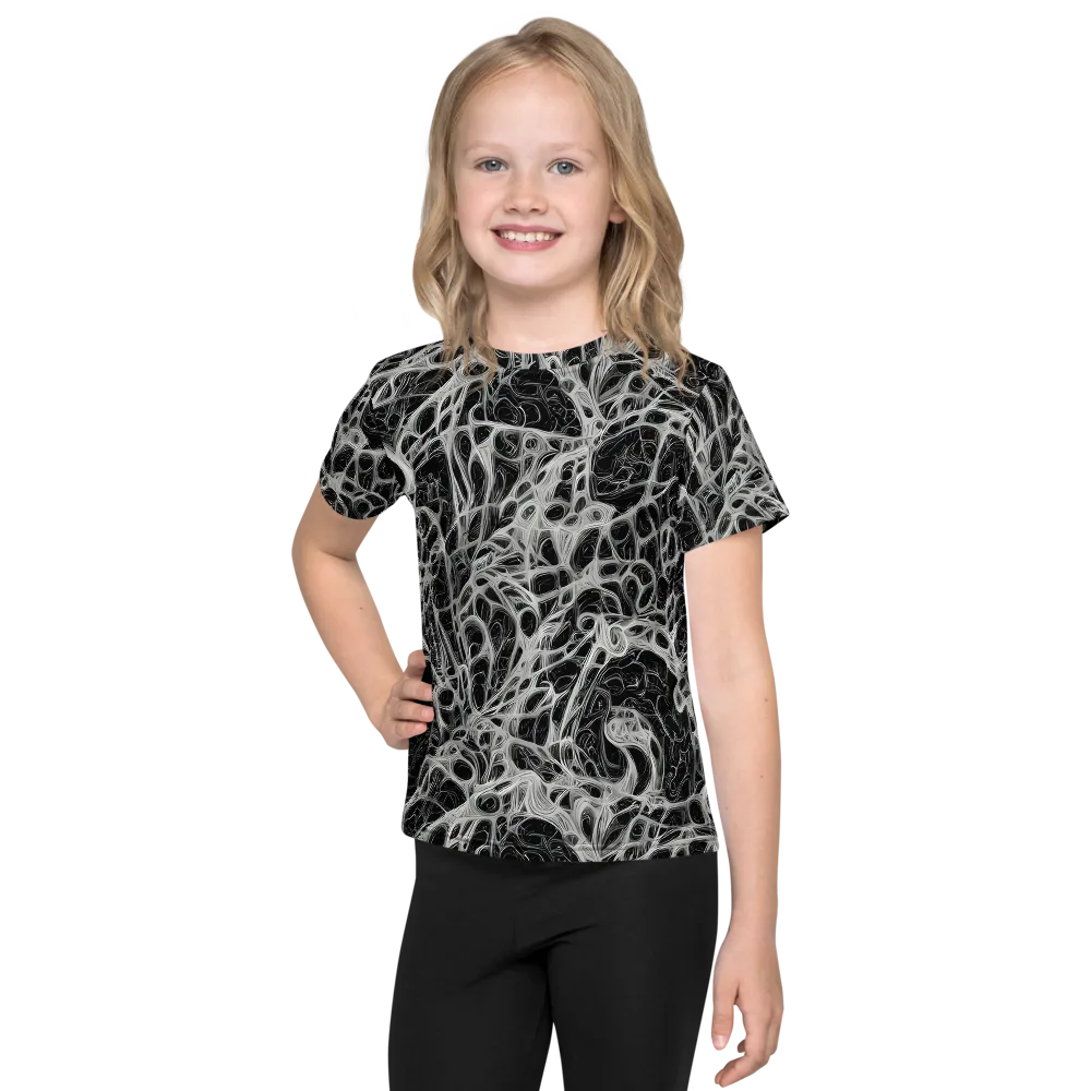 Neural Lace on Kids Crew Neck T-Shirt — Front