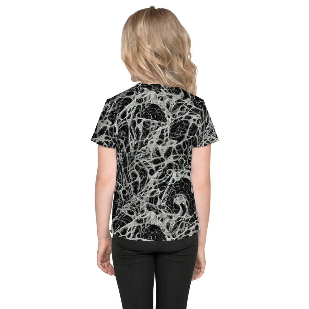 Neural Lace on Kids Crew Neck T-Shirt — Back