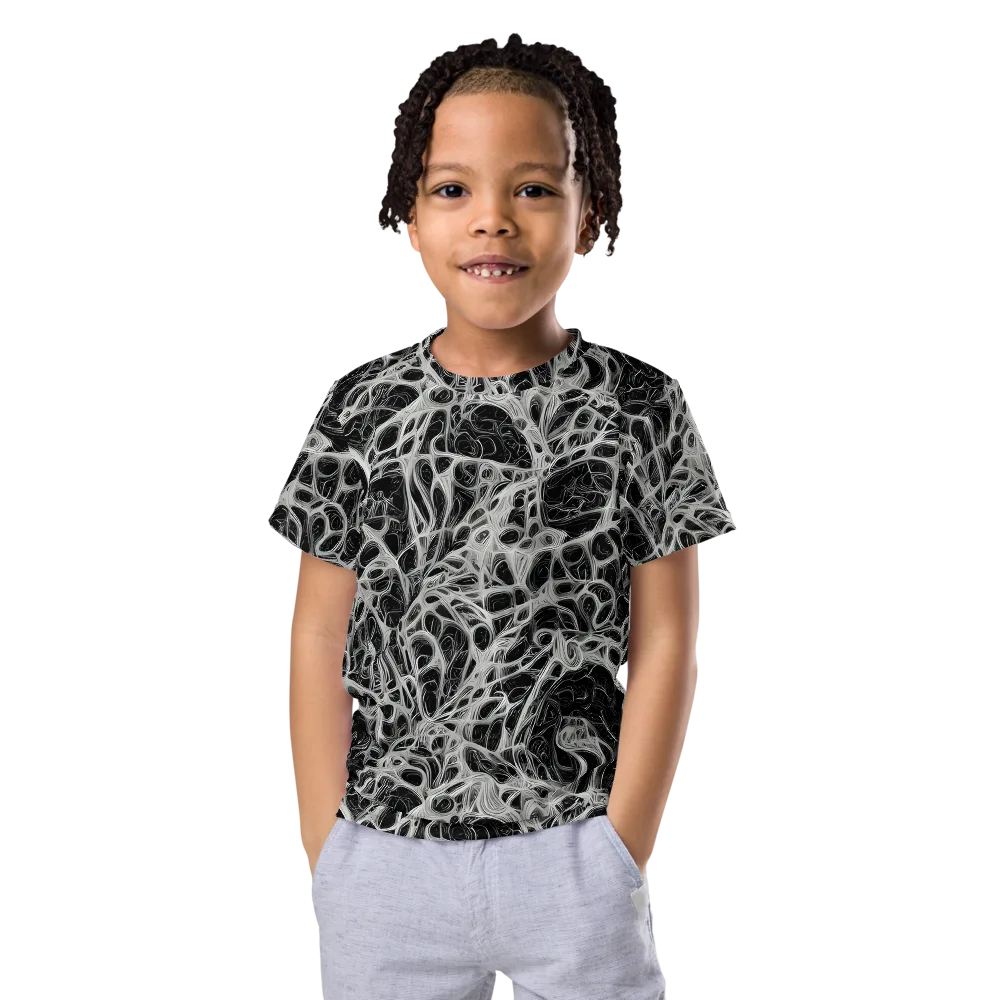 Neural Lace on Kids Crew Neck T-Shirt — Front