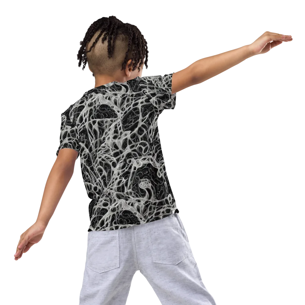 Neural Lace on Kids Crew Neck T-Shirt — Back