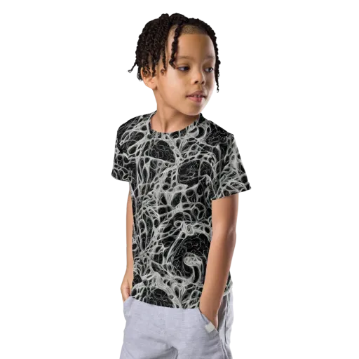Neural Lace on a Kids Crew Neck T-Shirt
