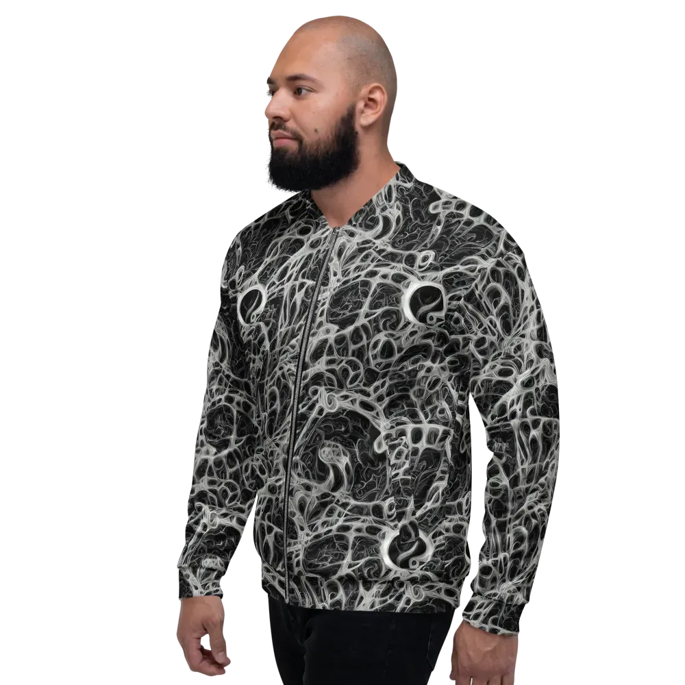 Neural Lace on Bomber Jacket — Left