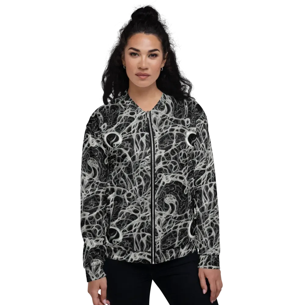 Neural Lace on Bomber Jacket — Front