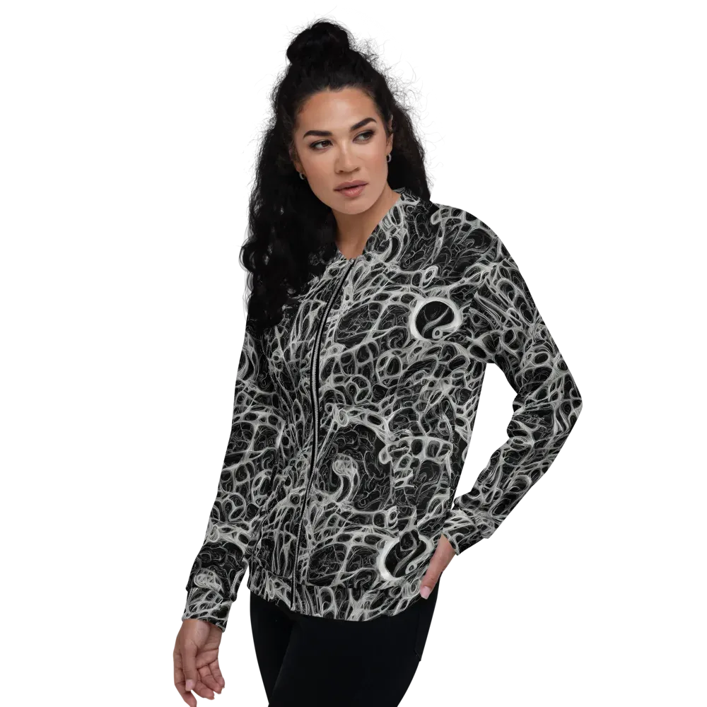 Neural Lace on Bomber Jacket — Left