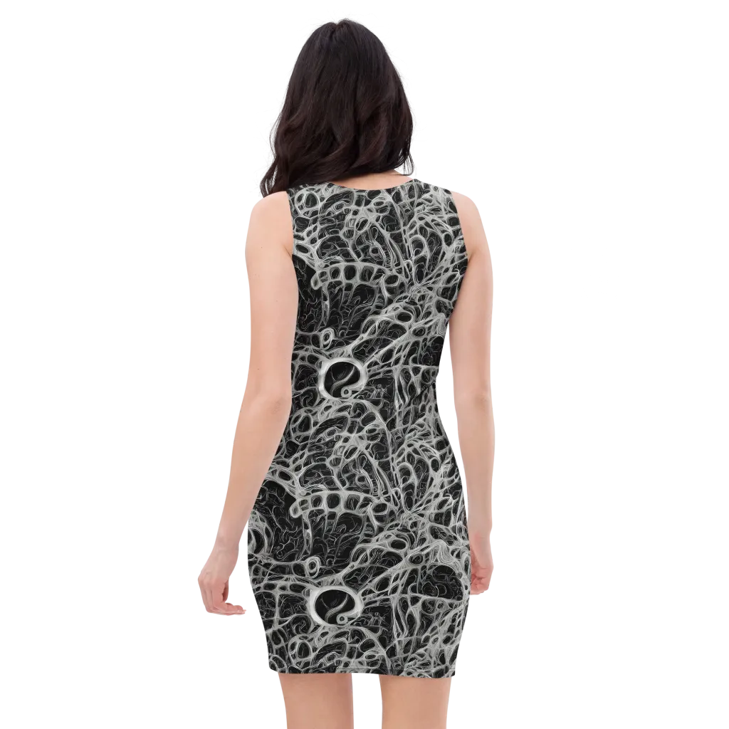 Neural Lace on Bodycon Dress — Back