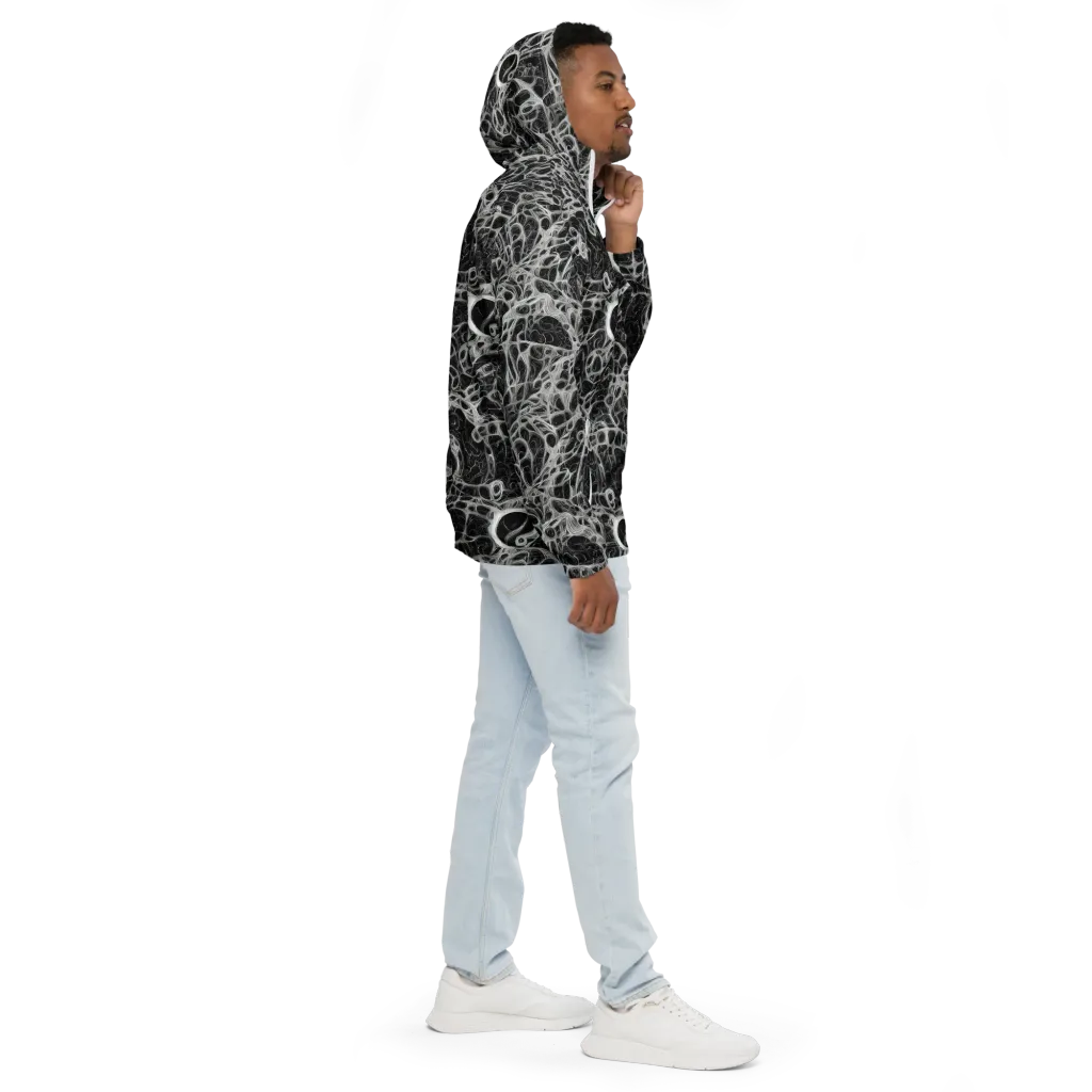 Neural Lace on Men's Windbreaker — Right