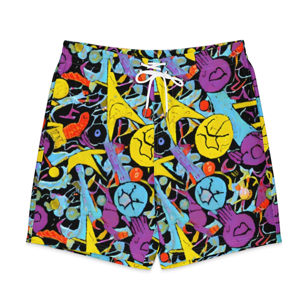 Electric Playfield on Men's Board Shorts — Front