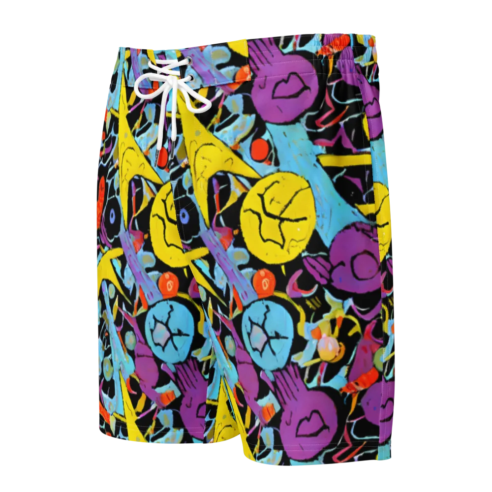Electric Playfield on Men's Board Shorts — Front