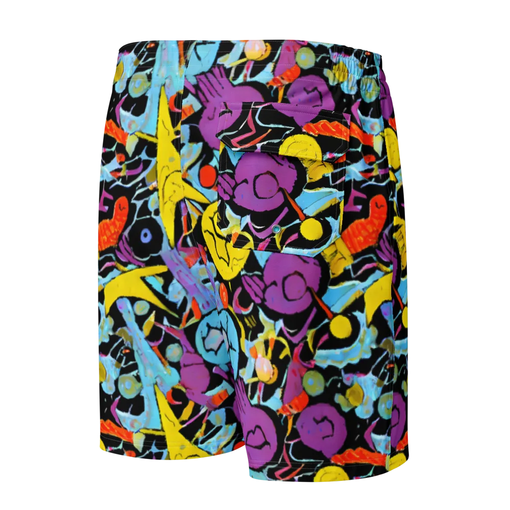 Electric Playfield on Men's Board Shorts — Back