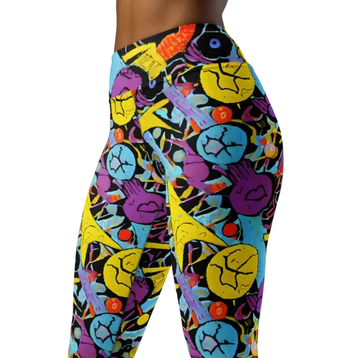 Electric Playfield on a Yoga Leggings