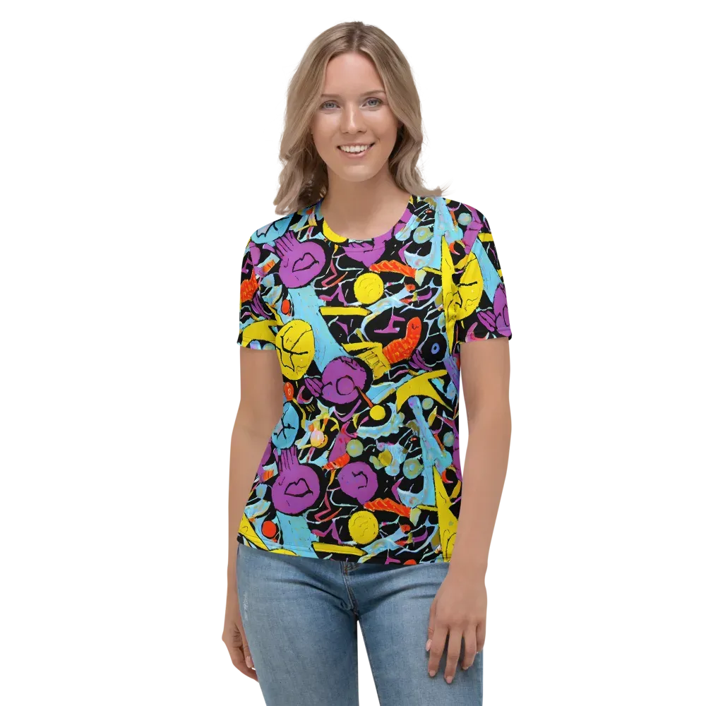 Electric Playfield on Women's Crew Neck T-Shirt — Front